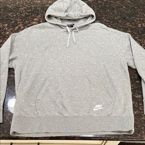 Nike Men's Heather Gray Hoodie